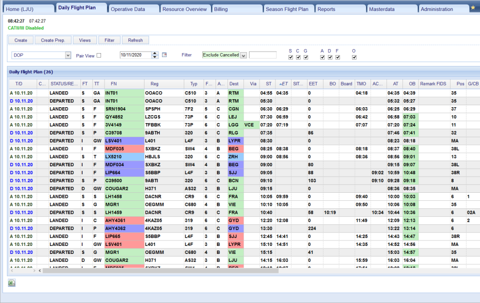 screenshot of SKYport Suite